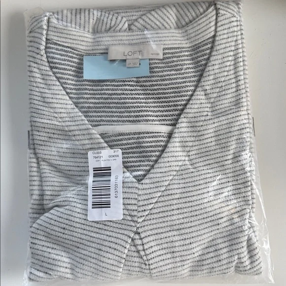 Stripe Textured Pleated Mini Dress NWT - Picture 4 of 4